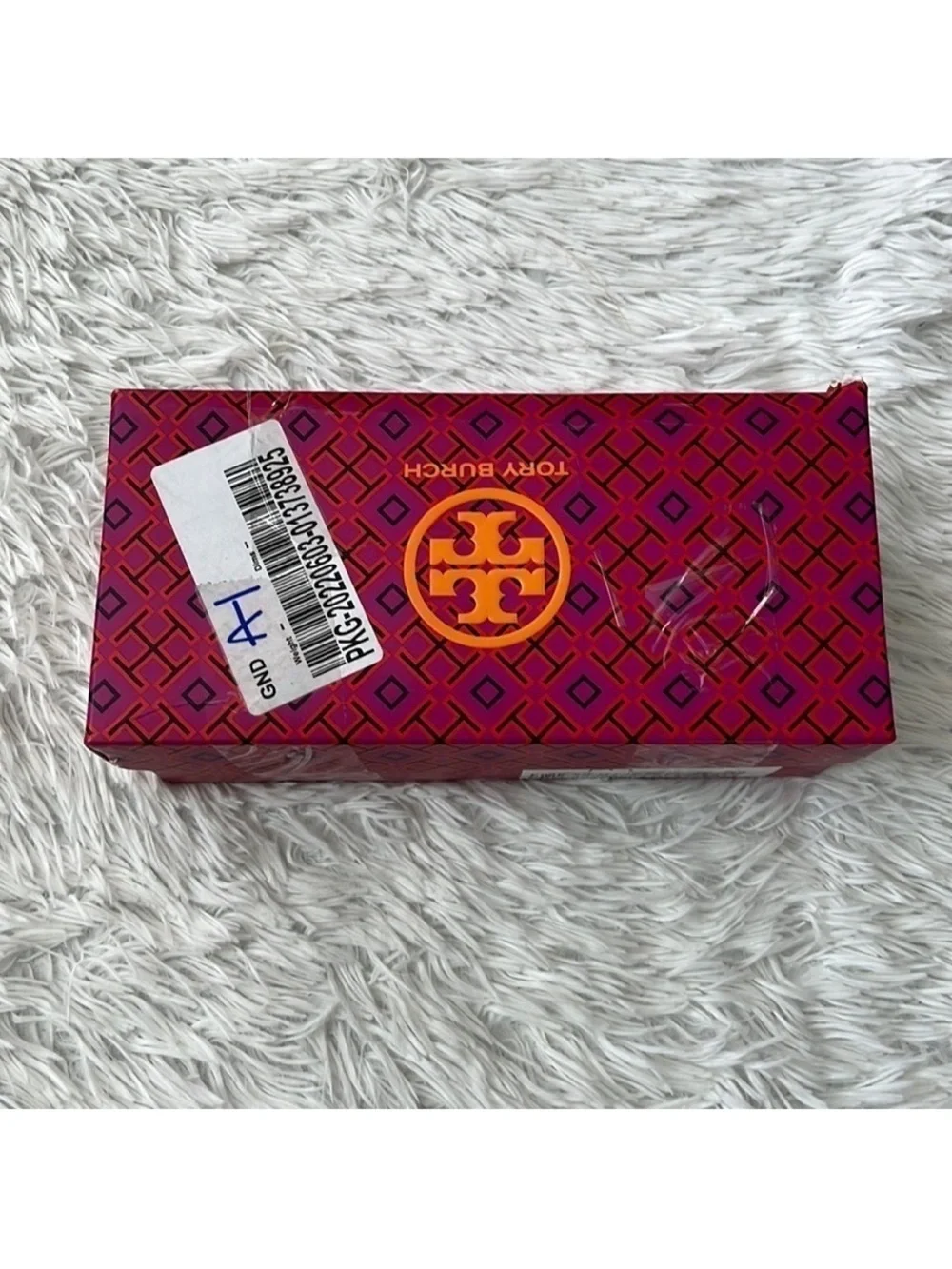 Tory Burch Women’s Pink moon Leather Slide Sandals with Gold Logo size 6